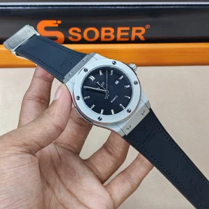 hublot belt-black belt black dial