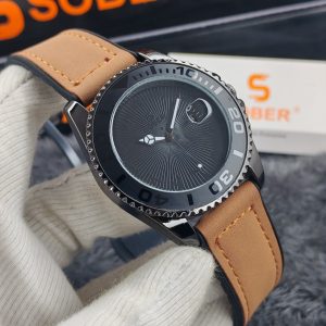 Sober 7509 - brown belt black dial